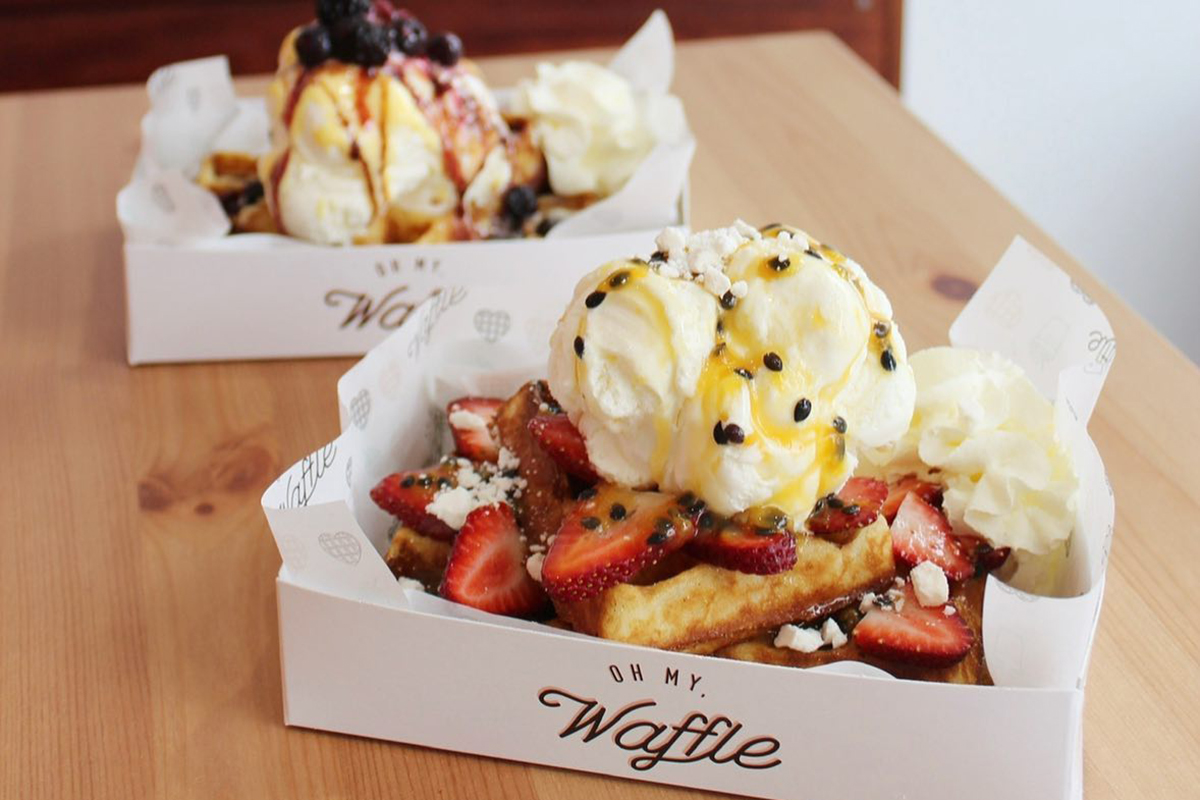Waffles at Oh My, Waffle, Burleigh (image supplied)