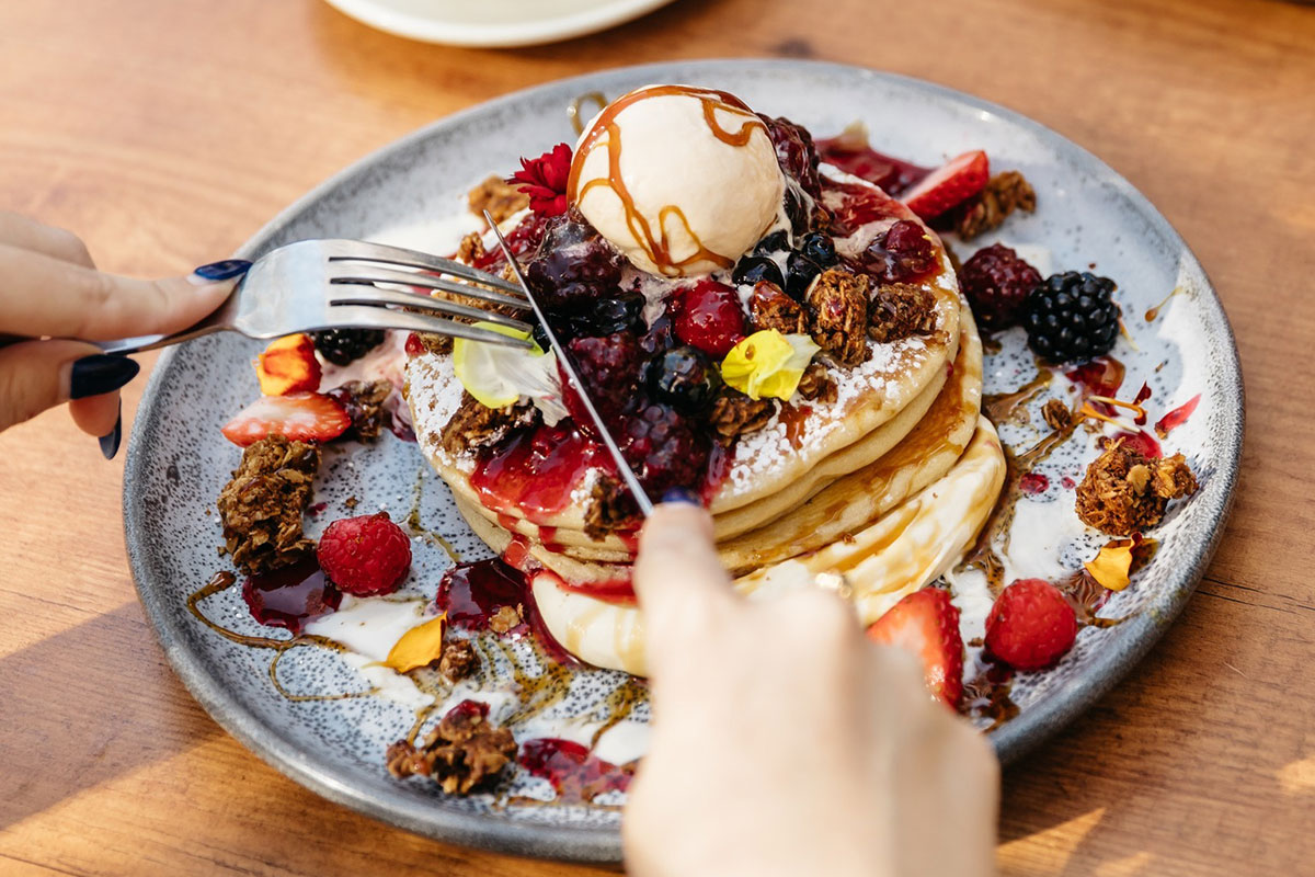 Pancakes at No Name Lane, Broadbeach (image supplied)