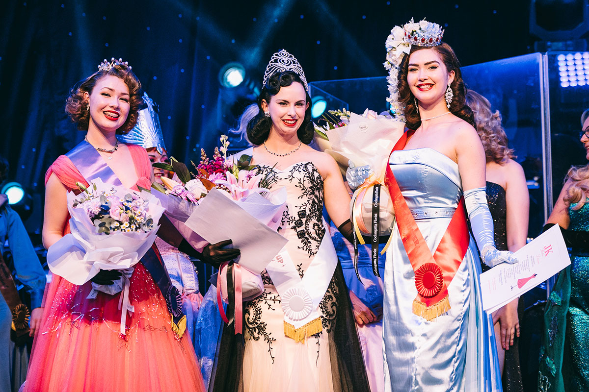 Sim Lovett, Pin up Pageant winner, Cooly Rocks On 2023 (image supplied)
