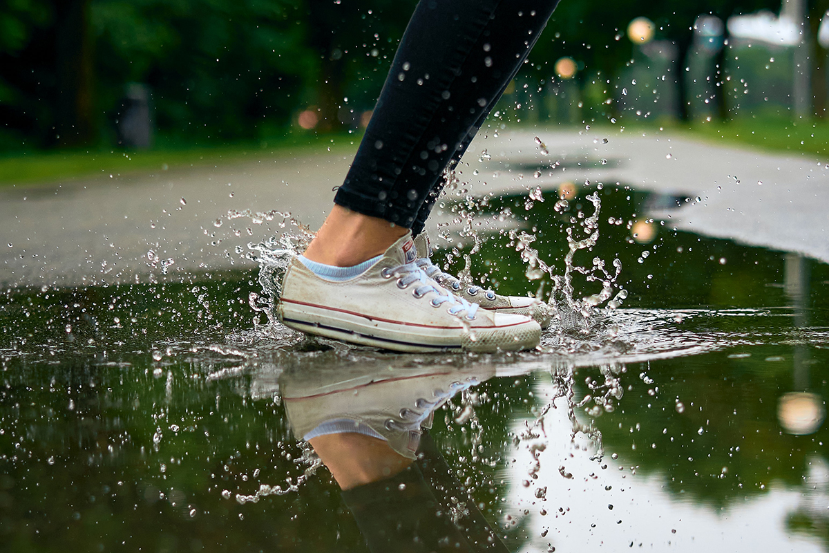 Jumping in puddles (image by Lukas Godina on Unsplash)
