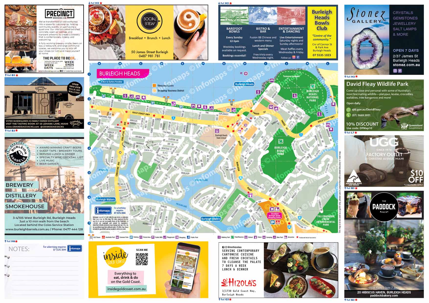 gold coast tourist map