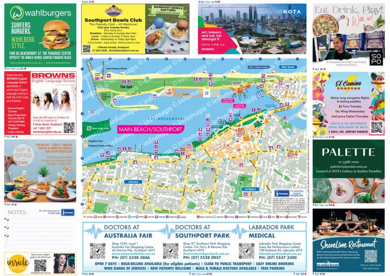 Gold Coast Maps & Gold Coast Tourist Map - Inside Gold Coast