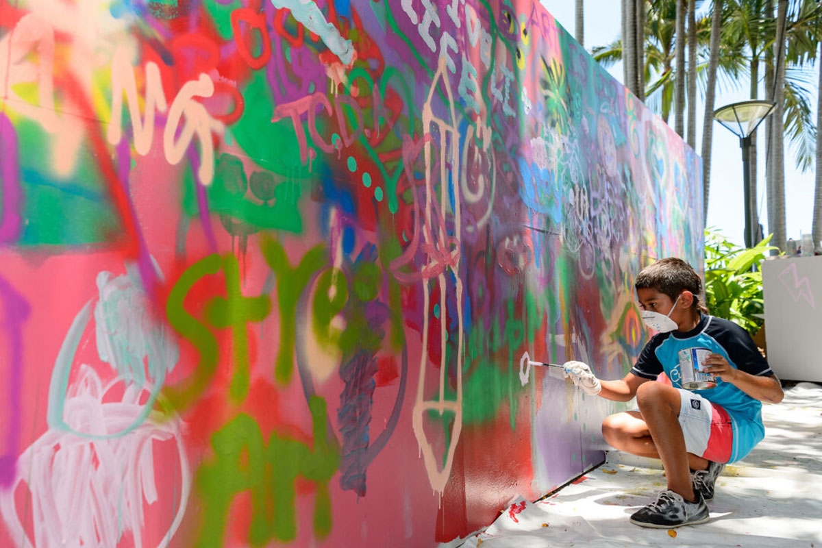 Kids Take Over, Street Art, HOTA (image supplied)