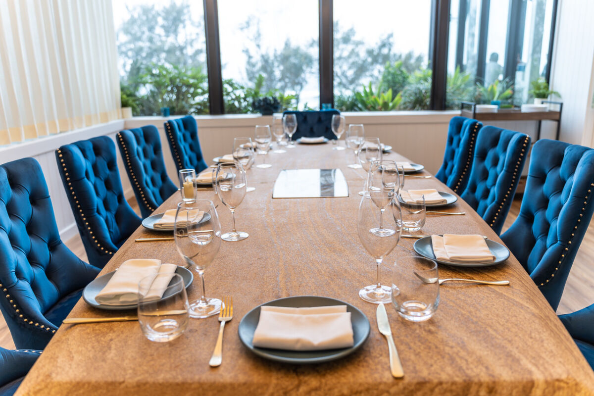 Private dining room, Coast Beach Bar & Kitchen (image supplied)