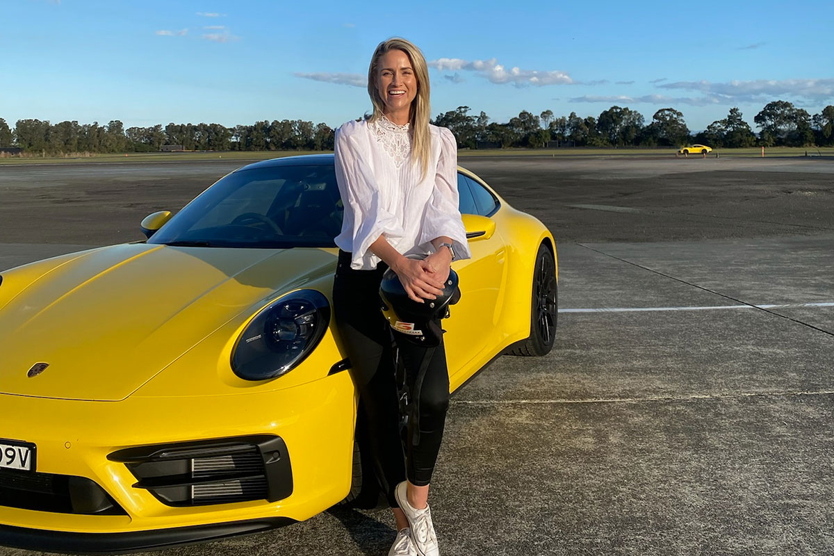 Rachael Reid aka Her Supercar Life with a Porsche 911 GTS (image supplied)