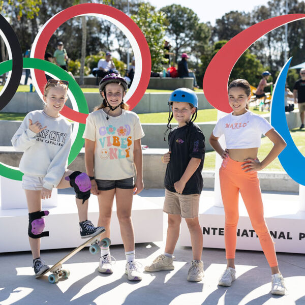 Olympics live at Broadwater Parklands (image supplied by City of Gold Coast)