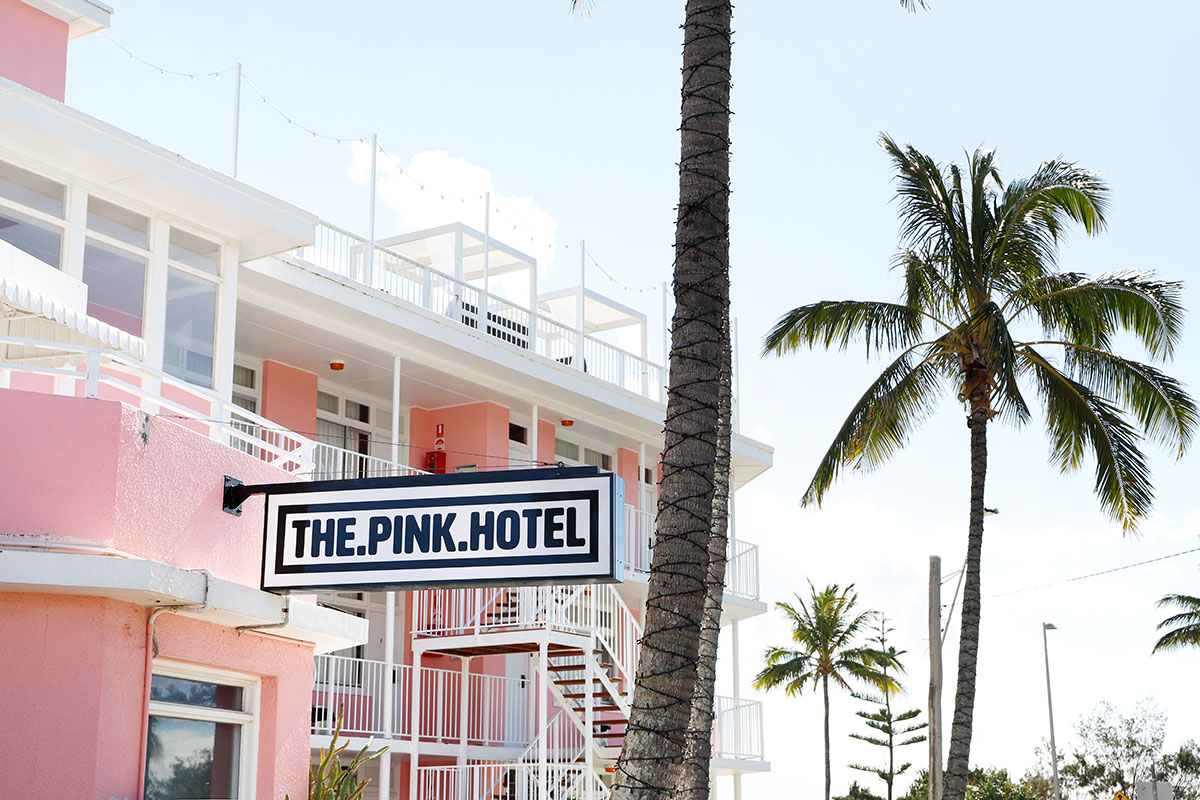 The Pink Hotel, Coolangatta (image by Destination Gold Coast)