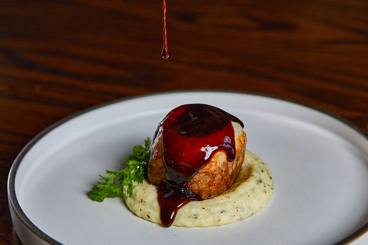 Lamb loin with truffle mousse, pomme puree and truffle jus, Citrique, JW Marriott Resort & Spa (image supplied)