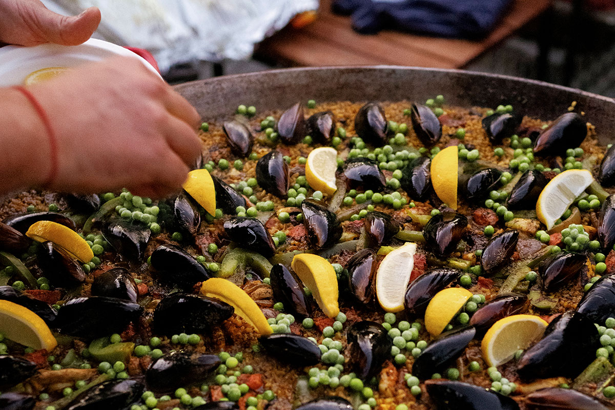 Paella at Gitana, Spanish Wine Bar, Byron Bay (image by @jilliangiamchugh)