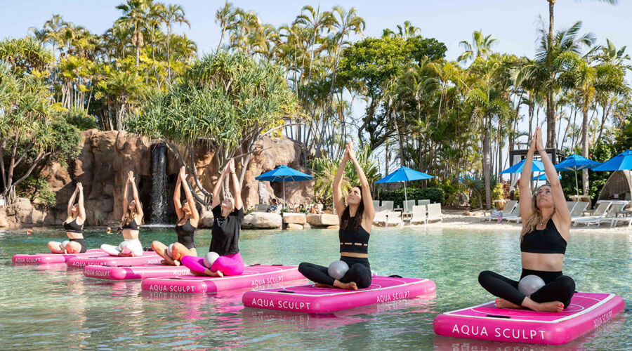 Aqua Sculpt Pool Pilates at JW Marriott Gold Coast Resort & Spa (image supplied)