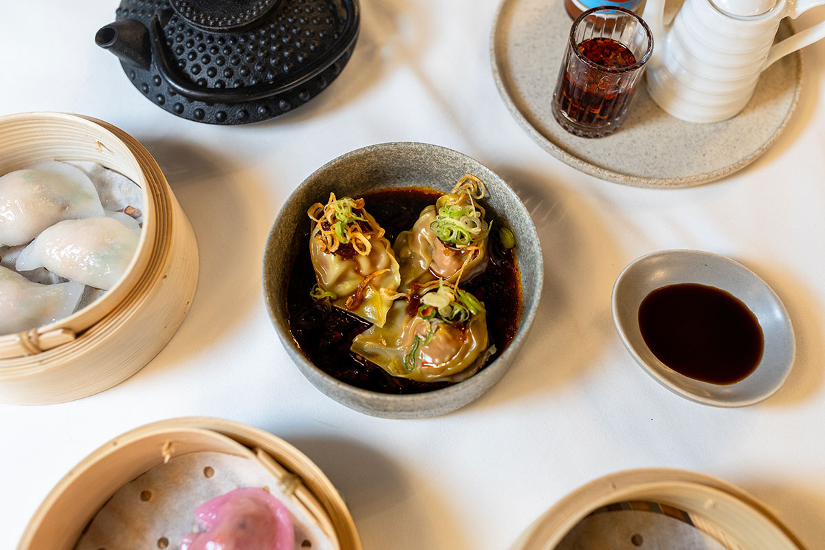 Wagyu Beef Dumplings, Madame V, Palm Beach (image by Jade Quinlivan Photography)