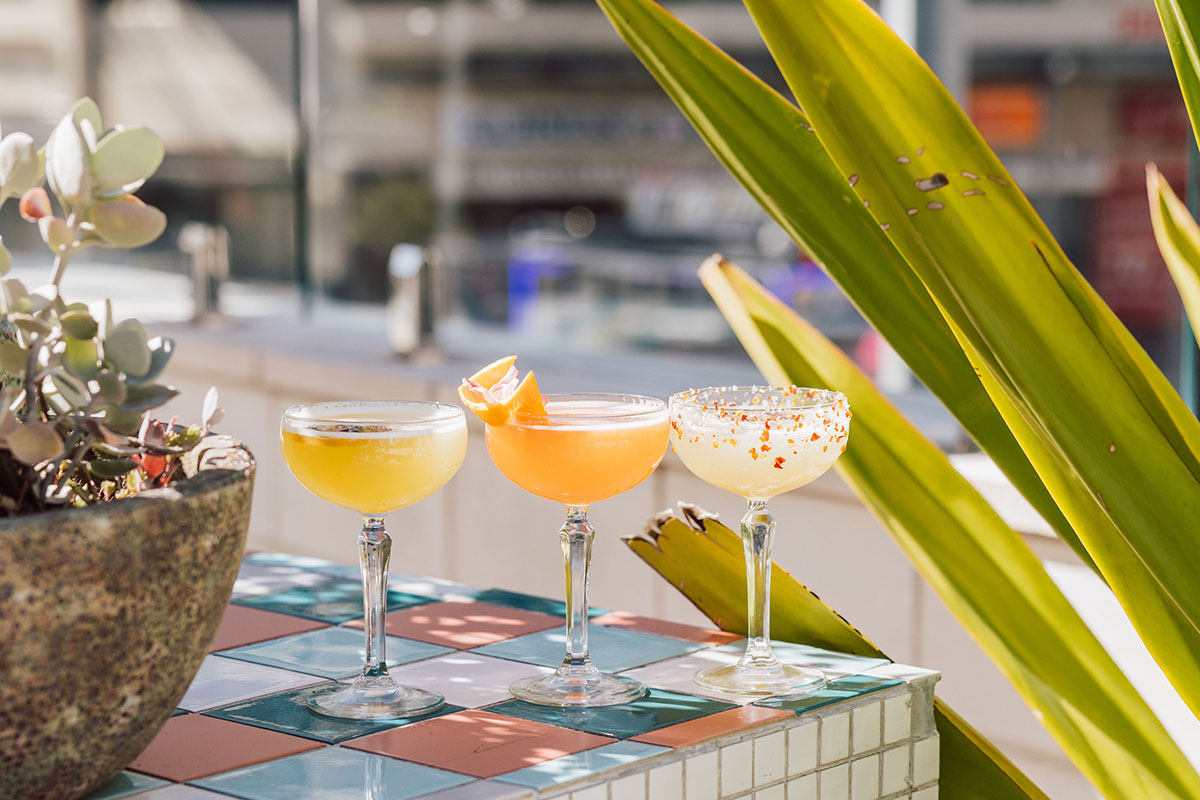 Cocktails at The Island Rooftop, Surfers Paradise (image supplied)