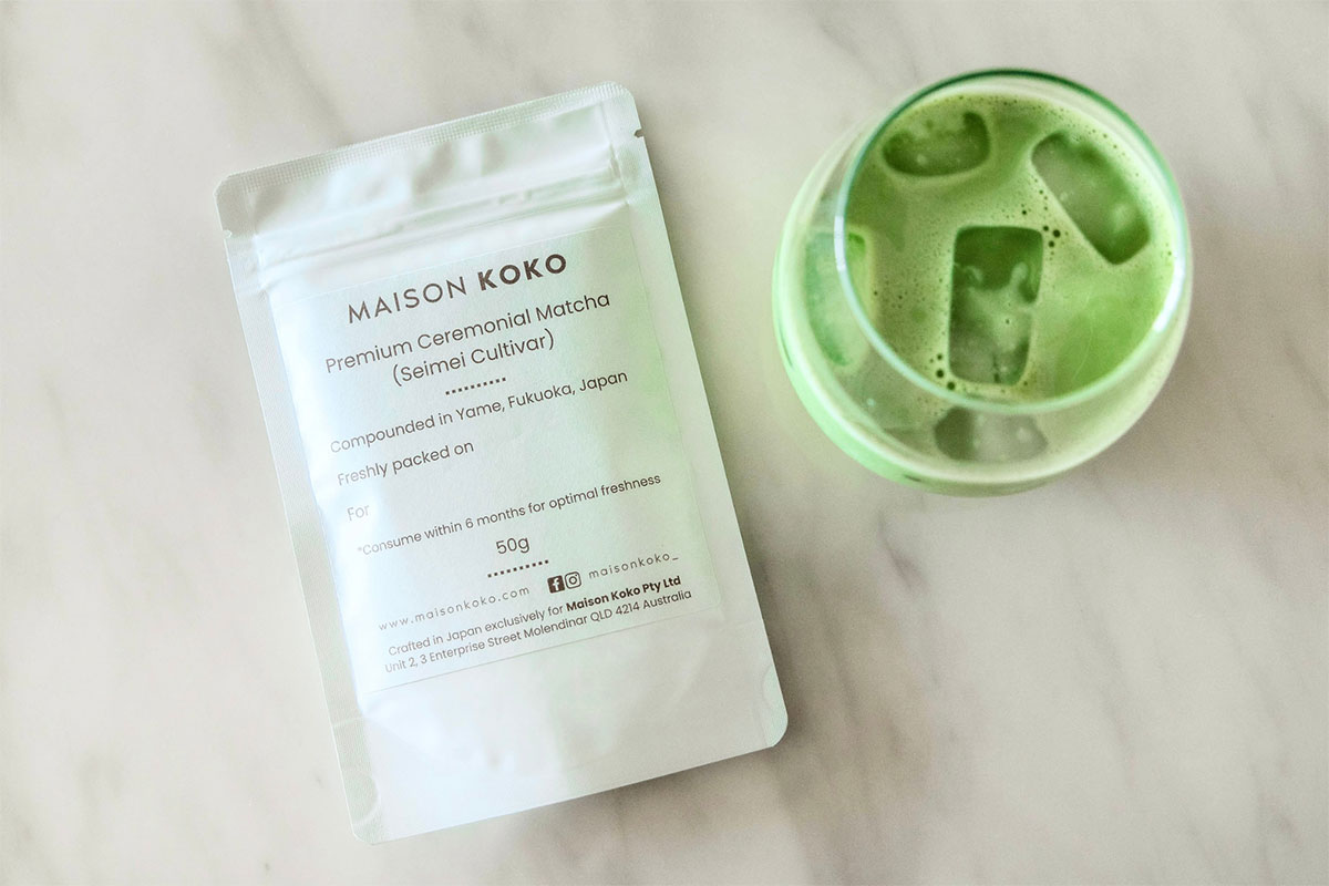 Premium Ceremonial Matcha (Seimei Cultivar), Maison Koko (image supplied)