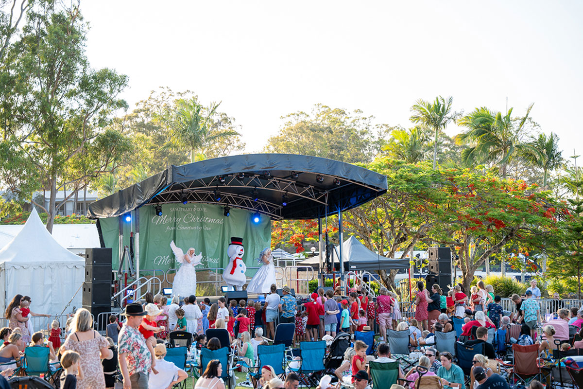 Carols on the Lawn at Sanctuary Cove (image supplied)