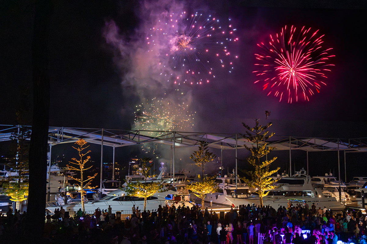 Fireworks at Sanctuary Cove (image supplied)