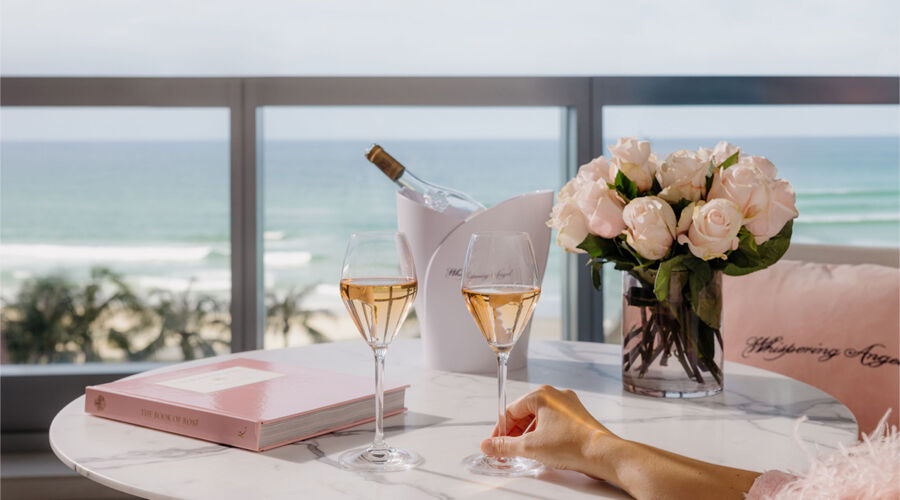 Ring for rosé at The Langham, Gold Coast with Whispering Angel (image supplied)