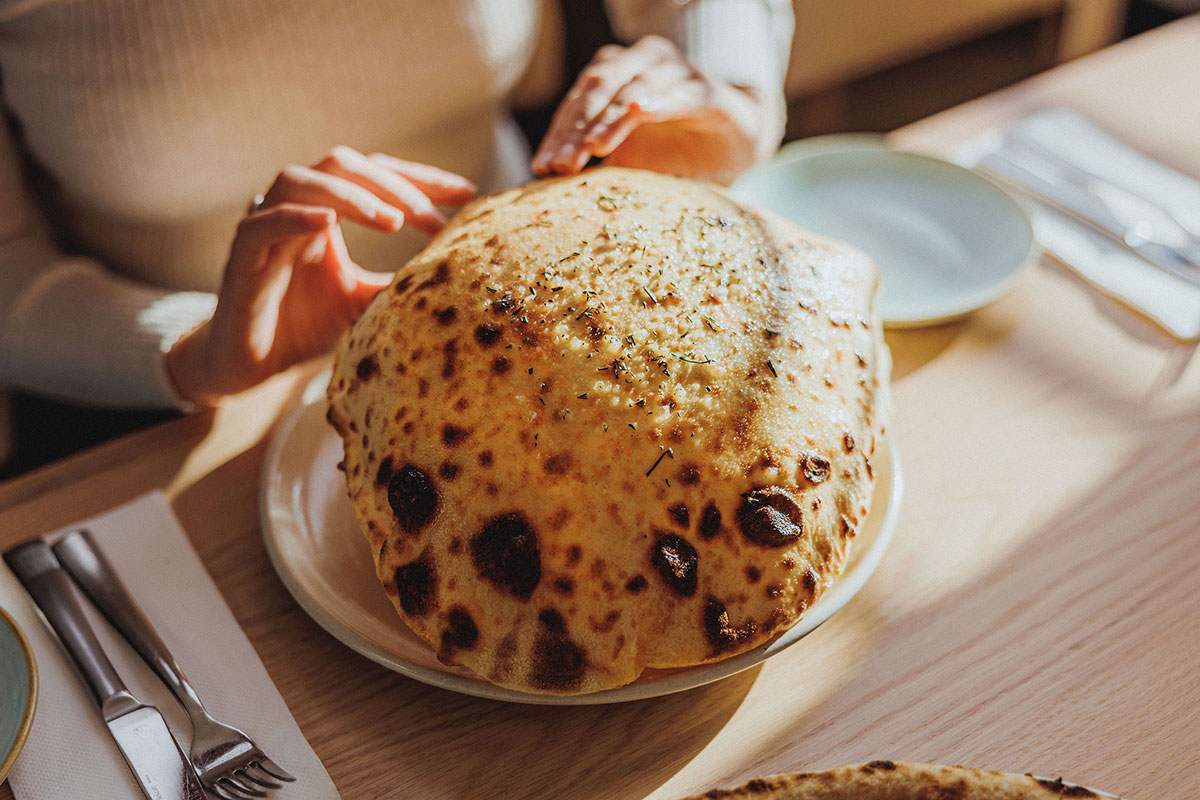 Puffed Pizza Bread, Cucina Vivo, The Star Gold Coast (image supplied)